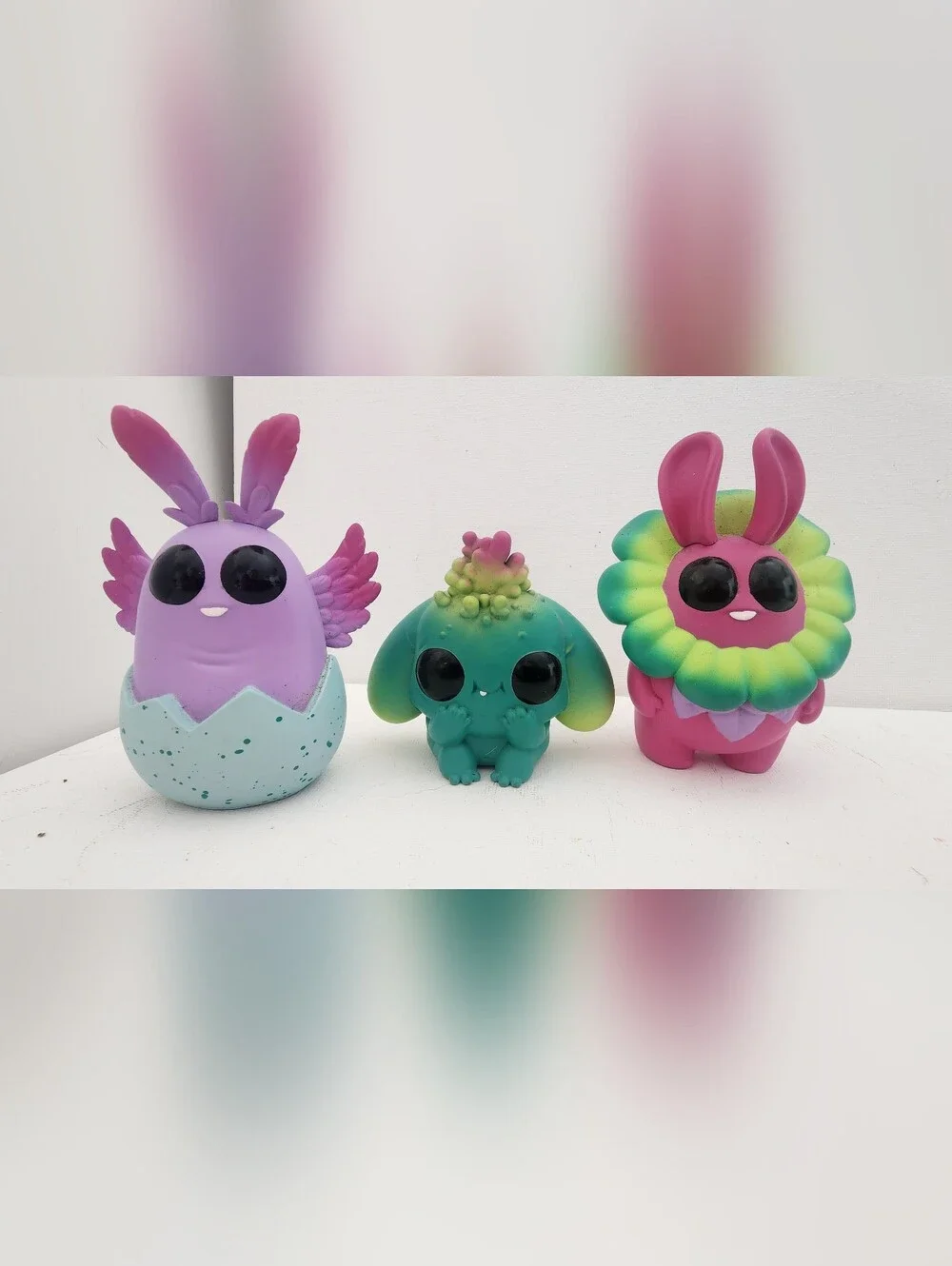 Thimblestump Hollow Succulent 2018 Small Pet Toy Set in Pink & Green 5pcs